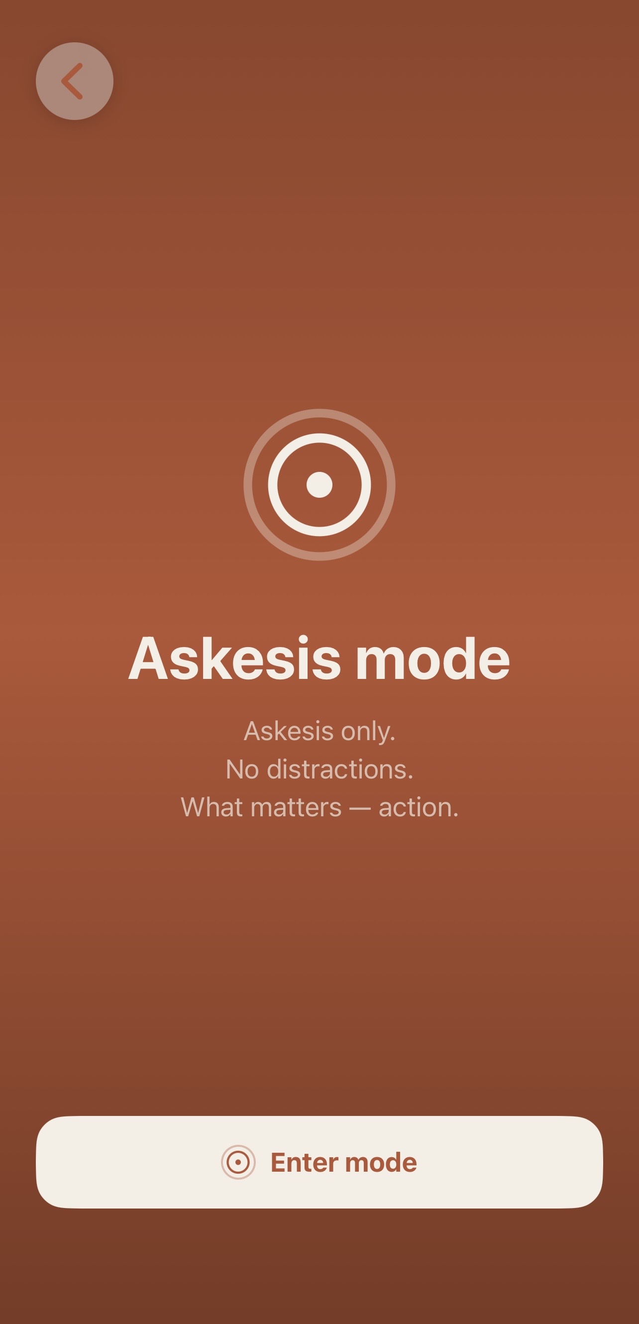 Vow — mode askèse